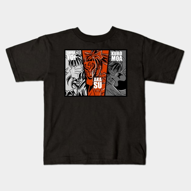 Megitsune Kids T-Shirt by kumasomad